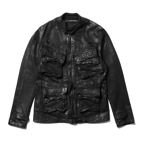 JULIUS 917BLM1-C Black / Gas Mask Jacket