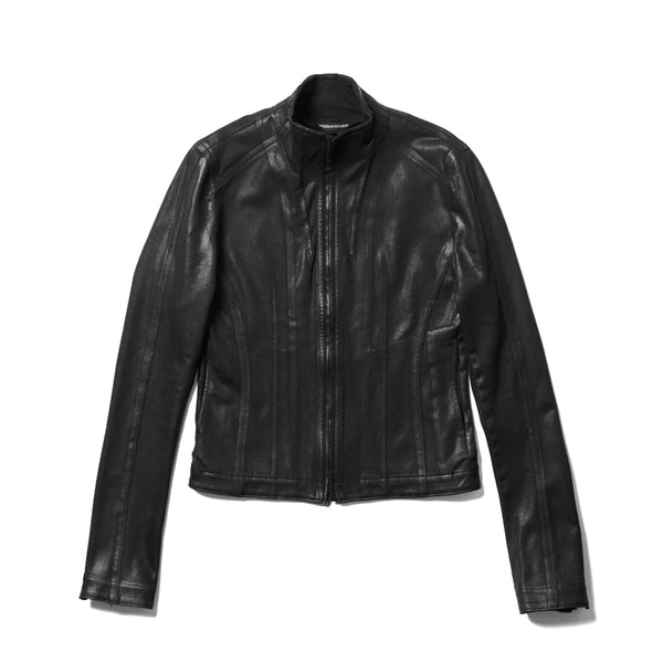 JULIUS 917BLM3-C Black / Seamed Skinny Jacket