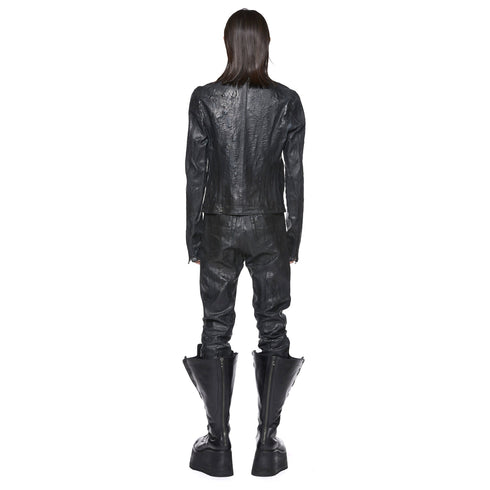 JULIUS 917BLM3-CK Black / Seamed Skinny Jacket