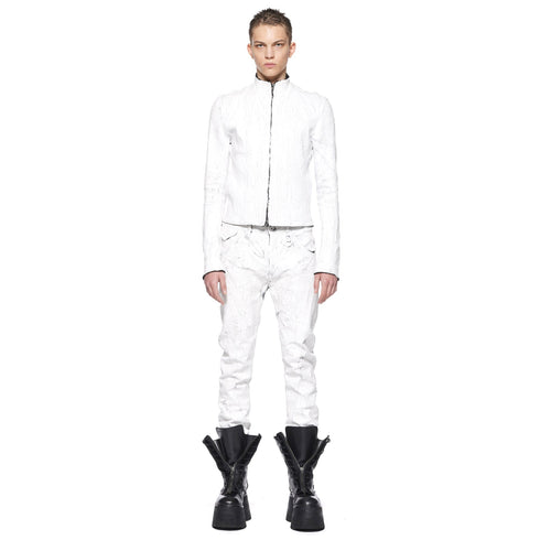 JULIUS 917BLM3-CK Off White / Seamed Skinny Jacket