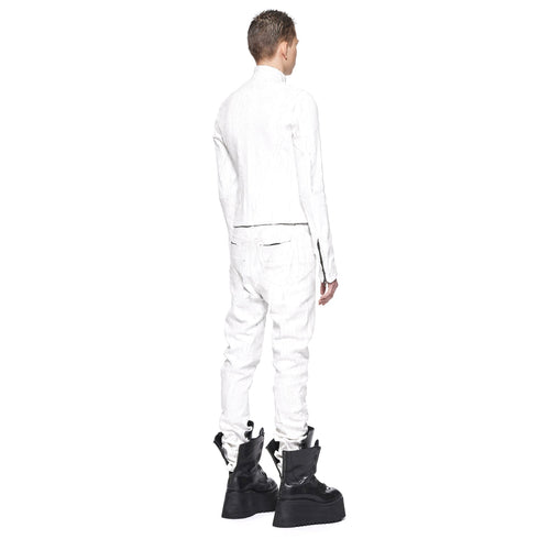 JULIUS 917BLM3-CK Off White / Seamed Skinny Jacket