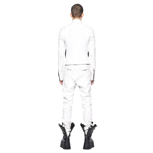 JULIUS 917BLM3-CK Off White / Seamed Skinny Jacket