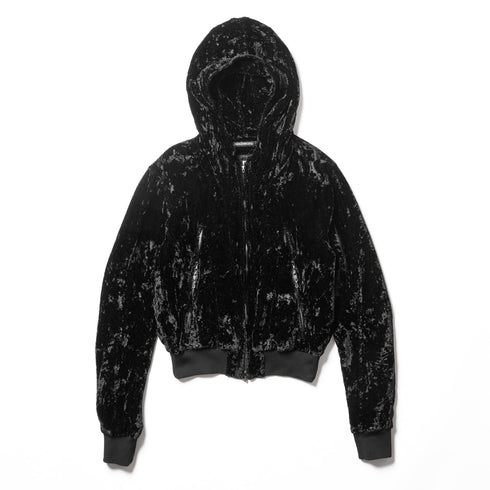 JULIUS 917BLM5 Black / Seamed Hoodie
