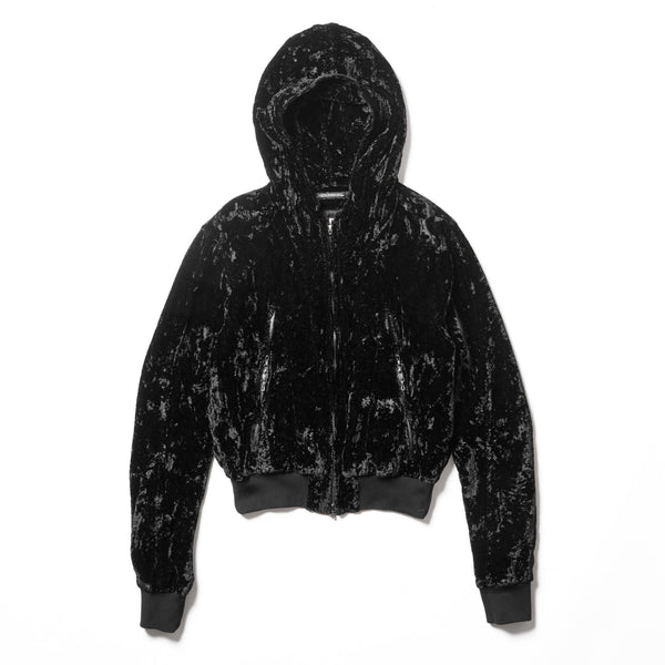 JULIUS 917BLM5 Black / Seamed Hoodie