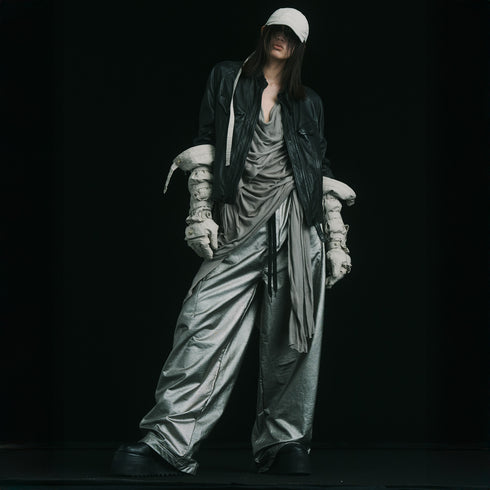 JULIUS 917PAM26 Gunmetal / Dk Wide Pants