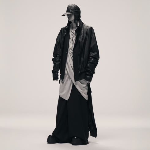 JULIUS 917JAM1-S Black / Layered Tailored Jacket