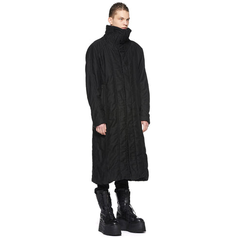 JULIUS 917COM4 Black / Volcano Long Coat