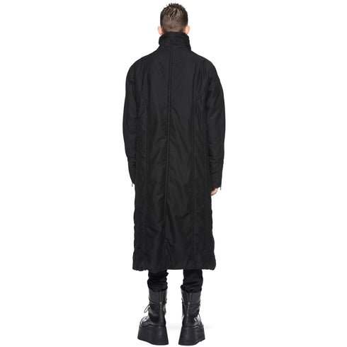 JULIUS 917COM4 Black / Volcano Long Coat