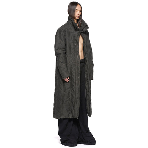 JULIUS 917COM4 Dark Khaki / Volcano Long Coat