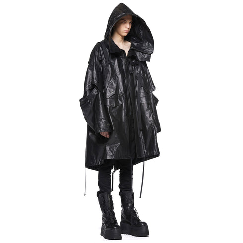 JULIUS 917COM5 Black / Mechanical Coat