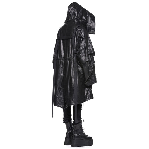 JULIUS 917COM5 Black / Mechanical Coat