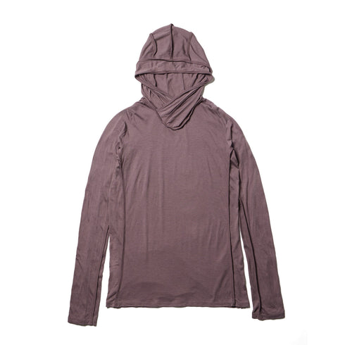 JULIUS 917CUM10 Ash Purple / Cowl Hooded Top