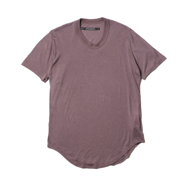 JULIUS 917CUM13 Ash Purple / Round Hem T-Shirt