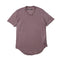 JULIUS 917CUM13 Ash Purple / Round Hem T-Shirt