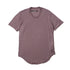 JULIUS 917CUM13 Ash Purple / Round Hem T-Shirt