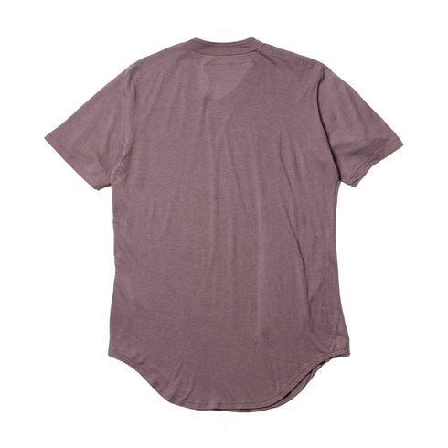 JULIUS 917CUM13 Ash Purple / Round Hem T-Shirt