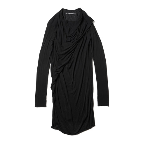JULIUS 917CUM4 Black / Drop Neck Drape Top