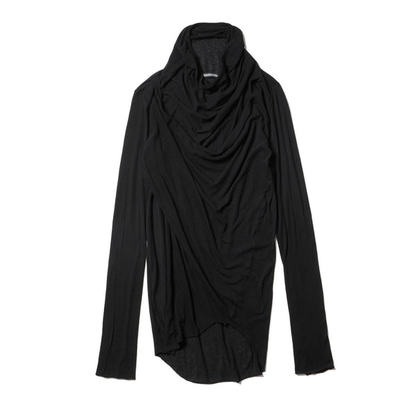JULIUS 917CUM5 Black / Cowl Neck Drape Top
