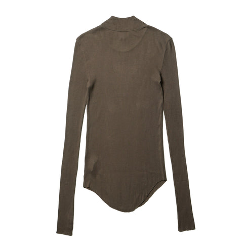 JULIUS 917CUM6 Sand / High Neck Skinny Top