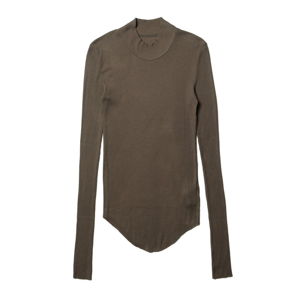 JULIUS 917CUM6 Sand / High Neck Skinny Top