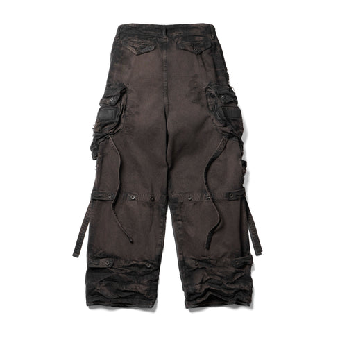 JULIUS 917PAM1-BW Dark Brown / Gas Mask Pants