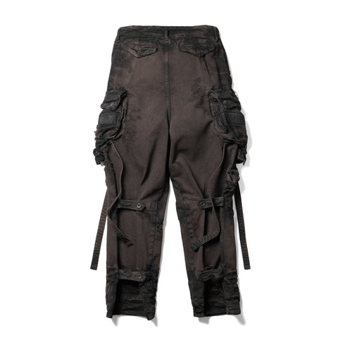 JULIUS 917PAM1-BW Dark Brown / Gas Mask Pants