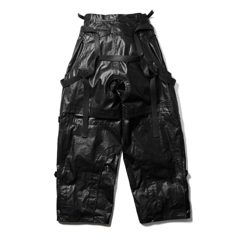 JULIUS 917PAM17 Black / Mechanical Pants