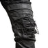 JULIUS 917PAM2-C Black / Destroyed Biker Pants