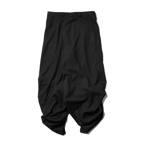 JULIUS 917PAM4 Black / Over Wrapping Trousers