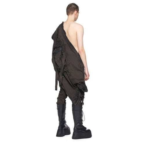 JULIUS 917SKU1-BW Dark Brown / Gas Mask Raver Skirt