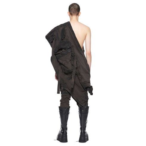 JULIUS 917SKU1-BW Dark Brown / Gas Mask Raver Skirt