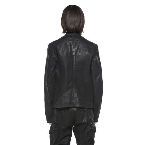 JULIUS 927BLM3-C Black / Coated Prism Biker Jacket