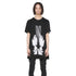JULIUS 927CPM1 Black / Numinous Print Flare Top