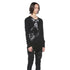 JULIUS 927CPM2 Black / Numinous Print Cueved Top