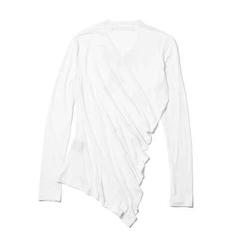 JULIUS 927CPM2 Off White / Numinous Print Cueved Top