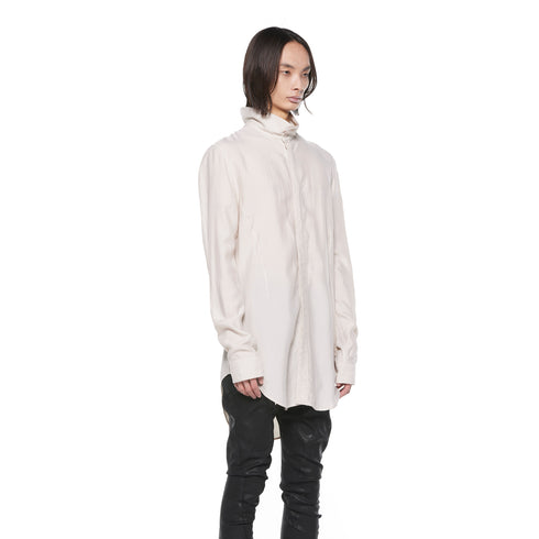 JULIUS 927SHM1 Light Plaster / High Neck Shirt