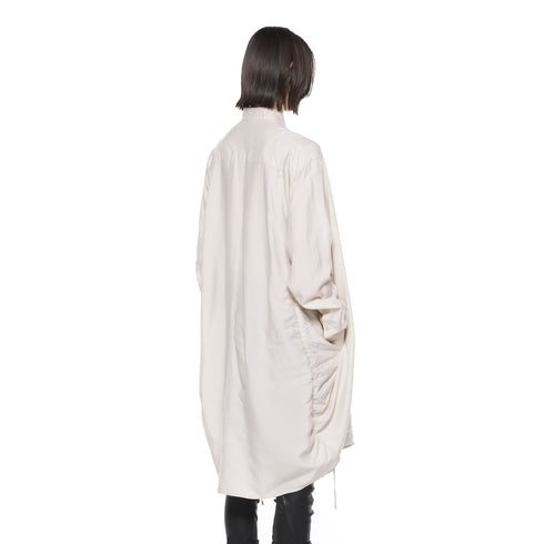 JULIUS 927SHM2 Light Plaster / Shirring Shirt