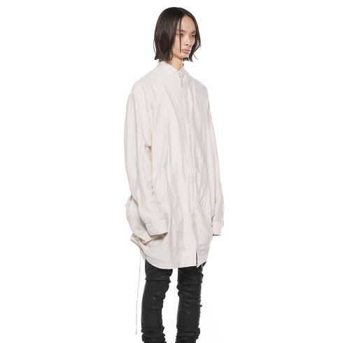 JULIUS 927SHM2 Light Plaster / Shirring Shirt