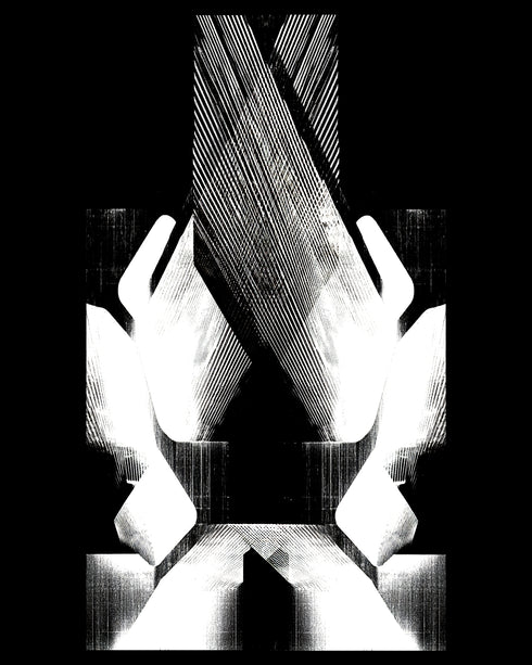 JULIUS 927CPM1 Black / Numinous Print Flare Top