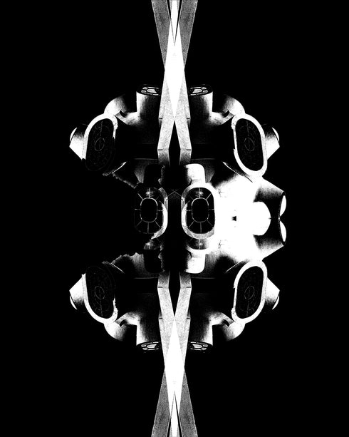 JULIUS 927CPM3 Black / Numinous Print Over Top