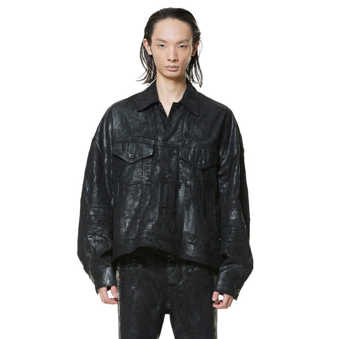 JULIUS 947BLM1-C Luster Black / Coated Dk Jacket