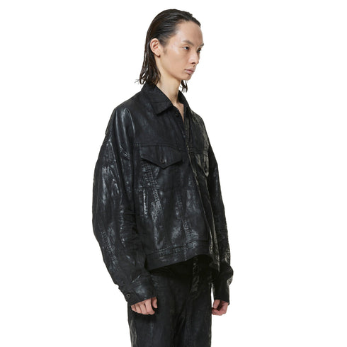 JULIUS 947BLM1-C Luster Black / Coated Dk Jacket