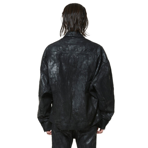 JULIUS 947BLM1-C Luster Black / Coated Dk Jacket