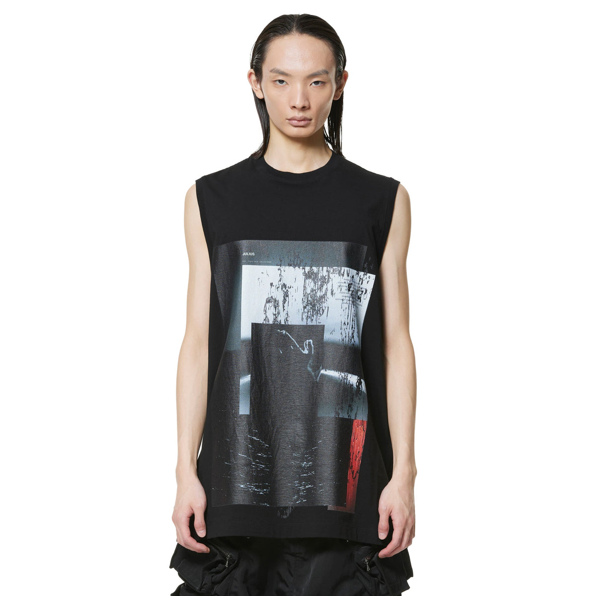 Prayer Sleeve Less Top Black 947CPM2 – JULIUS TOKYO STORE