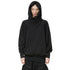 JULIUS 947CUM2 Black / W Neck Hoodie
