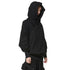 JULIUS 947CUM2 Black / W Neck Hoodie