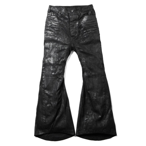 JULIUS 947PAM1-C Luster Black / Coated Jet Pants