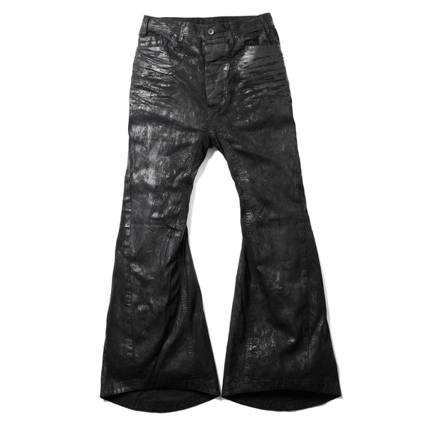 JULIUS 947PAM1-C Luster Black / Coated Jet Pants