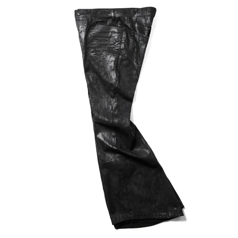 JULIUS 947PAM1-C Luster Black / Coated Jet Pants