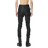 JULIUS 947PAM10-C Luster Black / Coated Bending Skinny Pants